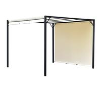 OUTSUNNY 3 X 3(m) Garden Metal Gazebo Party Canopy Tent Sun Shelter Cover Canopy in Cream Outsunny Cream