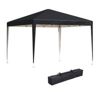 Outsunny 3 x 3m Garden Pop Up Gazebo Marquee Party Tent Wedding Canopy Black