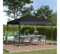 Outsunny Pop Up Gazebo 3m x 3m - Black | TJ Hughes
