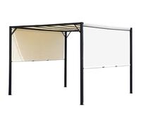 Outsunny 3 x 3m Pergola Metal Gazebo Outdoor Sun Shade Shelter Adjustable Canopy