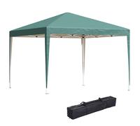 Outsunny 3 x 3m Waterproof Gazebo, Portable Gazebo Heavy Duty Garden Marquee with Folding Design for Parties and Weddings, Green Aosom UK