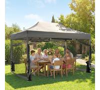 Outsunny 3 x 4.5 m Pop Up Gazebo with Mesh, Heavy Duty Party Tent Marquee - 450 x 300 x 340 cm - Pop Up Gazebo - 1