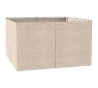 Outsunny 4 Pack Replacement Gazebo Curtains for Most 3x4m Gazebo Beige | Privacy Panel, Outdoor Canopy Pavillion Shelter Sidewalls Accessories