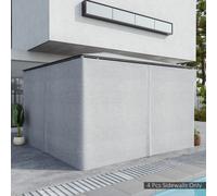 Outsunny 3 x 4(m) Universal Gazebo Replacement Sidewall Set w/ 4 Panels, Grey