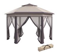 Outsunny Hexagonal Pop Up Gazebo 3x4m