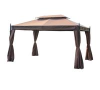 Outsunny Gazebo 01-0880 Coffee 2800 x 3980 x 2980 mm