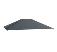 Outsunny 3 x 4m Gazebo Canopy Replacement Gazebo Roof Cover, Dark Grey, Dark Grey
