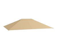 Outsunny 3 x 4m Gazebo Canopy Replacement Gazebo Roof Cover, Khaki