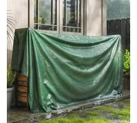 Outsunny 3 x 4m Waterproof Tarpaulin 90GSM Tear-Resistant PE Tarp, Green