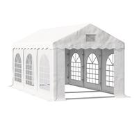 Outsunny 3 X 6 M Marquee Gazebo With Sides Party Tent Canopy & Carport Shelter For Outdoor Event Wedding White