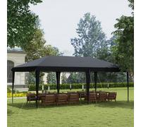 Outsunny 3 X 6 M Pop Up Gazebo Patio Party Event Heavy Duty Canopy Black