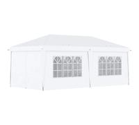 Outsunny 3 x 6m Pop Up Gazebo Height Adjustable Party Tent w/ Storage Bag Black