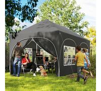 Outsunny 3 x 6m Pop Up Gazebo with Sides, Peak Top Garden Party Tent Marquee