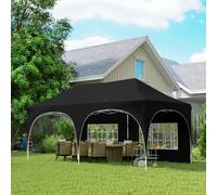 Outsunny 3 x 6m Pop Up Gazebo with Sides, Peak Top Garden Party Tent Marquee