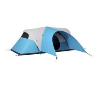 Outsunny 3000mm Waterproof Camping Tent w/ Porch & Sewn in Groundsheet, Blue, Blue
