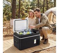 Outsunny 20L/30L Compressor Car Fridge Freezer, Camping Refrigerator, Black - 30L