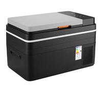 Outsunny 30L Compressor Car Fridge Freezer, Camping Refrigerator with App Control, 12/24V DC and 100-240V AC, Black