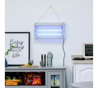 Outsunny 30W Mosquito Insect Killer Pest Bug Trap Lamp Electric Fly Zapper UV - Grey - 48.5L x 8.5W x 26.5H cm