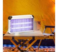 Outsunny 30W Mosquito Insect Killer Pest Bug Trap Lamp Electric Fly Zapper UV - Silver - 48.5L x 8.5W x 26.5H cm