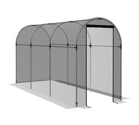 Outsunny 360 x 120cm Mini Polytunnel Greenhouse, Black