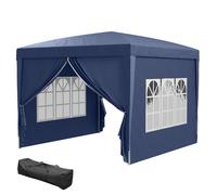 Outsunny 3X3(M) Pop Up Gazebo Canopy Marquee W/ Carry Bag, Blue