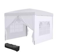 Outsunny 3X3(M) Pop Up Gazebo Canopy Marquee W/ Carry Bag, White