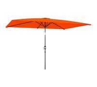 Outsunny 3x2m Garden Parasol Canopy Tilt Crank 6 Ribs Sun Shade Orange, Orange