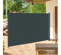 Outsunny 3x2M Retractable Side Awning Screen Fence Patio Privacy Divider Grey, Grey