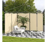 Outsunny 3X3(M) Or 3X6M Pop Up Gazebo Side Panels, With Zipped Doors, Beige