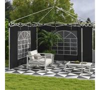 Outsunny 3X3(M) Or 3X6M Pop Up Gazebo Side Panels Replacement, 2 Pack, Black