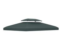 Outsunny 3x4m Gazebo Replacement Roof Canopy 2 Tie Top UV Cove Gaden Patio Light