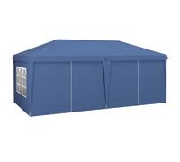 Outsunny 3X6M Pop Up Gazebo Canopy Marquee With Windows W/ Carry Bag, Blue Blue