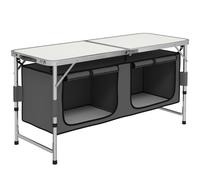 Outsunny 4+1 Burner Gas BBQ Grill, Outdoor Barbecue Trolley with Wheels, Warming Rack, Side Shelves, Cabinet, Thermometer for Garden, Party, Camping, 125 L x 51 W x 100 H cm, Black Black