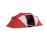 Outsunny 4-6 Man UV Protection Camping Tent - Grey and Red