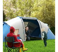 Outsunny 4-6 Persons Camping Tent Dome Family Travel Group Hiking Room Fishing - 170H x 430L x 240Wcm