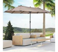 Outsunny 4.6M Garden Parasol Double-Sided Sun Umbrella Shelter for Outdoor Patio