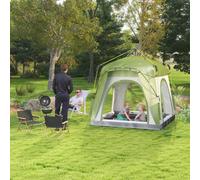 Outsunny 4 Man Pop Up Tent Camping Backpacking Dome Tent, Green