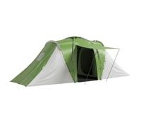 Outsunny 4 Man Tunnel Tent 2 Bedroom 555L x 225W x 190H cm Green and White
