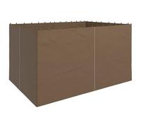 Outsunny 3 X 4(M) Universal Gazebo Replacement Sidewall Set, 4 Panels, Brown