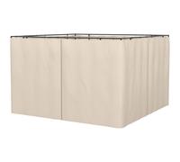 Outsunny 4 Pack Replacement Gazebo Curtains Privacy Panel for Most 3