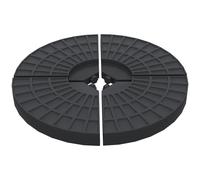 Outsunny 4PC Umbrella Base Sun Parasol Stand Holder Weight Sand Water Filled