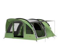 Outsunny 4 Person Easy Setup Family Camping Tent, 2 Rooms Green & Grey