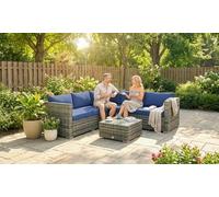 Outsunny 4-Piece Rattan Garden Furniture Sofa Set