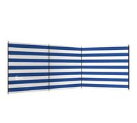 Outsunny 4 Pole Camping Windbreaks, Beach Wind Shield Shelter with Carry Bag and Steel Poles, 540cm x 150cm