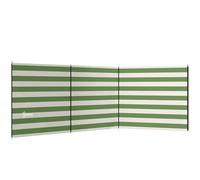 Outsunny 4 Pole Camping Windbreaks, Beach Wind Shield Shelter with Carry Bag and Steel Poles, Outdoor Caravan Privacy Shield, 540cm x 150cm, Army Green