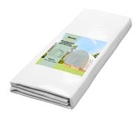 Outsunny 4 x 3 x 2m Greenhouse Replacement Cover ONLY Winter Garden Plant PE Cover for Tunnel Walk-in Greenhouse with Roll-up Windows Door Outdoor, White