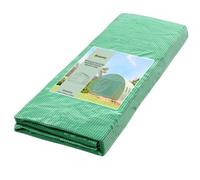 Outsunny 4x3x2m Tunnel Greenhouse Replacement Cover - PE Mesh, 15cm Overlap, 8 Roll-Up Windows, Zipped Front Door 845-382V10GN