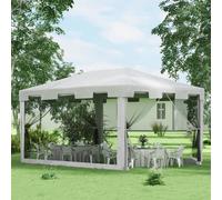 Outsunny 4 x 3m Party Tent Waterproof Garden Gazebo Canopy Wedding Cover Shade - 395cm x 295cm x 255cm