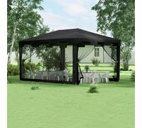 OUTSUNNY 4 x 3m Party Tent Waterproof Garden Gazebo Canopy Wedding Cover Shade in Dark Grey Outsunny Dark Grey