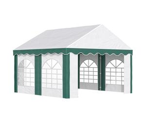 Outsunny 4 x 4m Marquee Gazebo - Party Tent with Sides and Double Doors | TJ Hughes